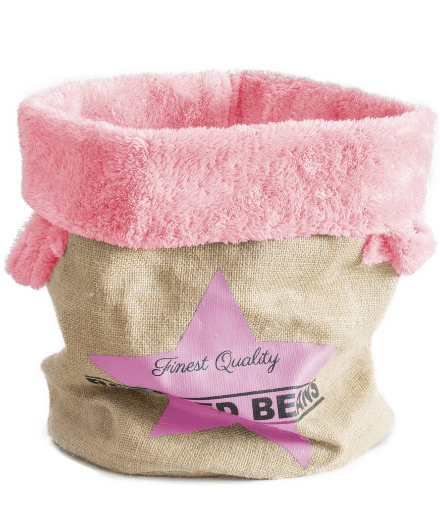 Cuccia cestino morbida in juta e peluche per cani e gatti - foto 2