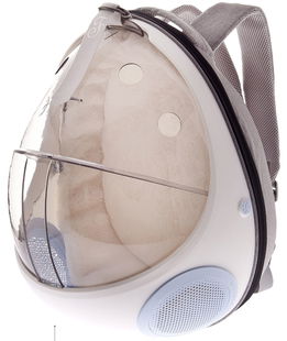 Zainetto per cani e gatti con cuscino interno modello Space Traveller