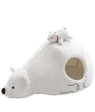 Cuccia morbida modello Orso bianco per cani e gatti