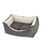 Cuccetta rettangolare in cotone con morbida imbottitura linea Cool Grey per cani e gatti