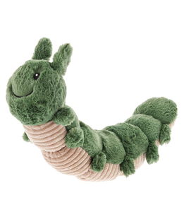 Peluche Bruco Ferribiella con squeaker e crackle per cani