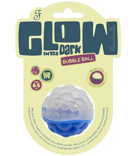Pallina luminescente per cani modello Bubble Ball con squeaker sonoro set 3 pezzi
