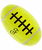 Gioco palla rugby tennis in nylon galleggiante Fuxtreme con squeaker per cani