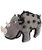 Gioco in canvas e punte in plastica TPR Spiky Rinoceronte per cani