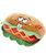 Gioco sonoro per cani modello Fluffy Hamburger set 3 pezzi