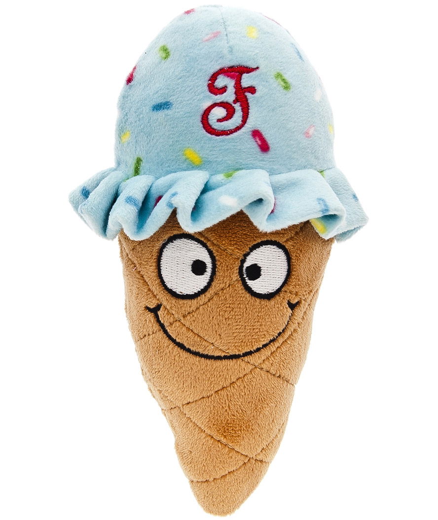 Gioco sonoro per cani modello Fluffy Cono Gelato set 3 pezzi