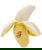 Gioco sonoro per cani modello Fluffy Banana set 3 pezzi