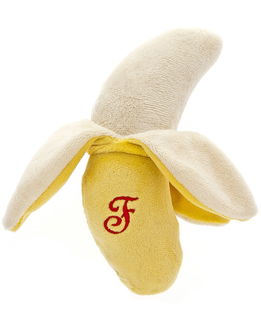 Gioco sonoro per cani modello Fluffy Banana set 3 pezzi