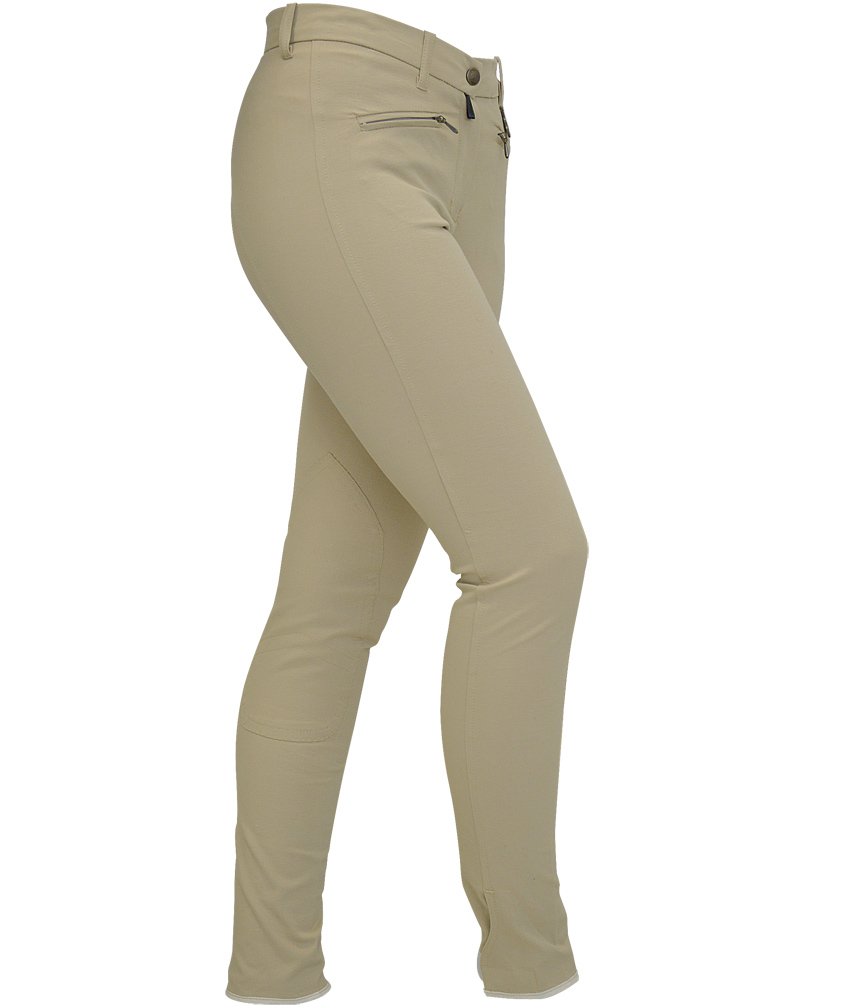 PROMOZIONE pantalone equitazione da bambina/ ragazza a vita alta con una o due tasche e tessuto medio peso multielastico - foto 2