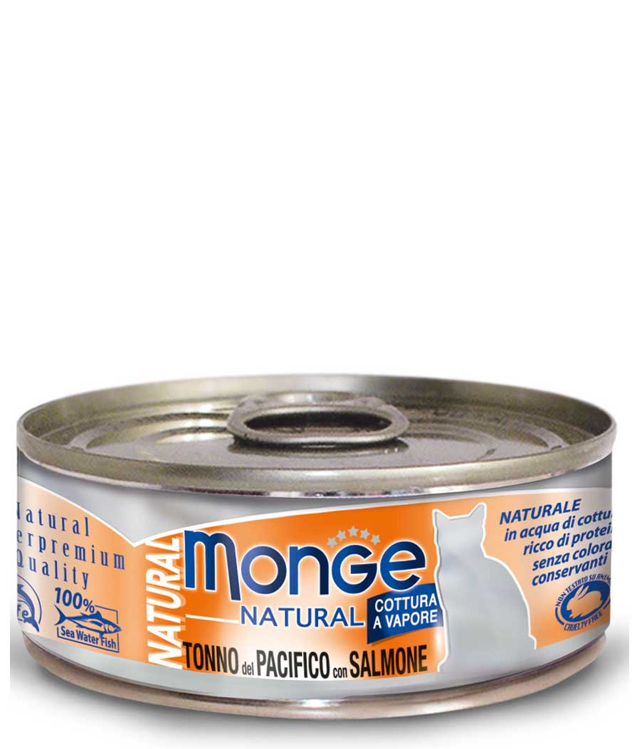 Monge Natural Superpremium Tonno del Pacifico con Salmone 80 g per gatti