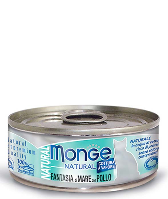 Monge Natural Superpremium Fantasia di Mare con Pollo 80 g per gatti