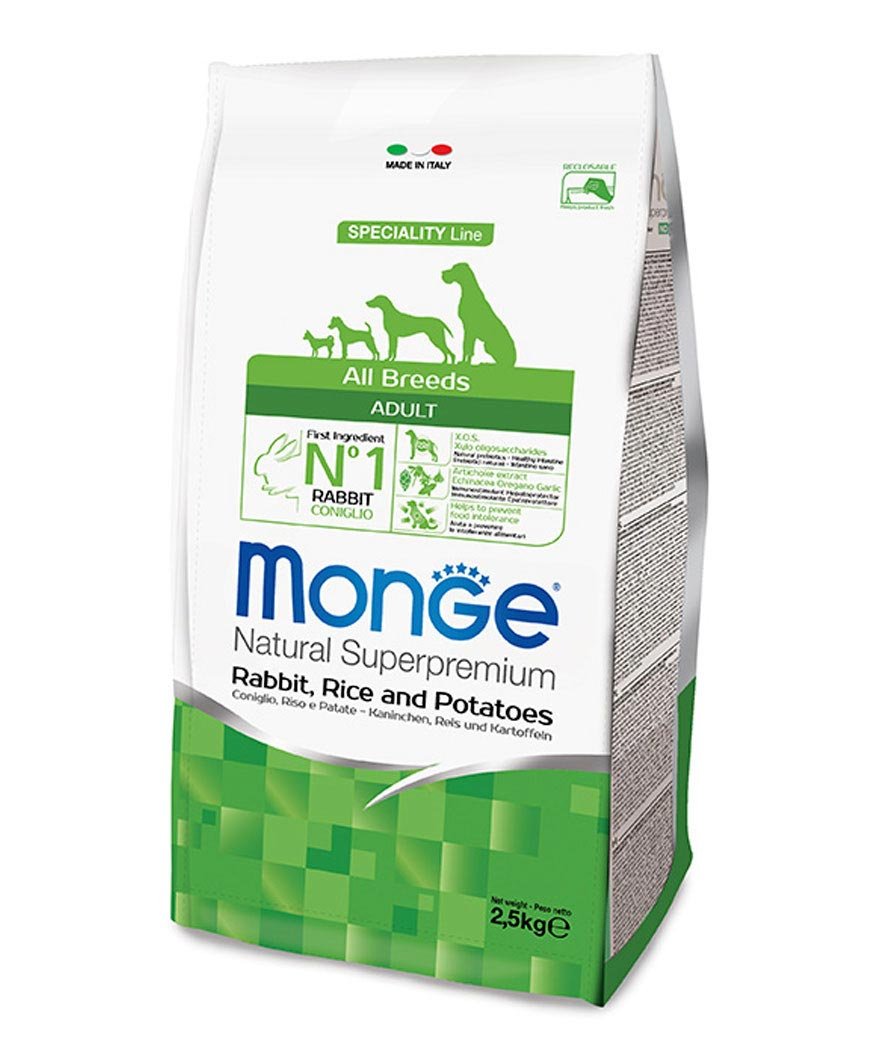 promozione Monge All breed Adult coniglio riso e patate per cani 12 kg