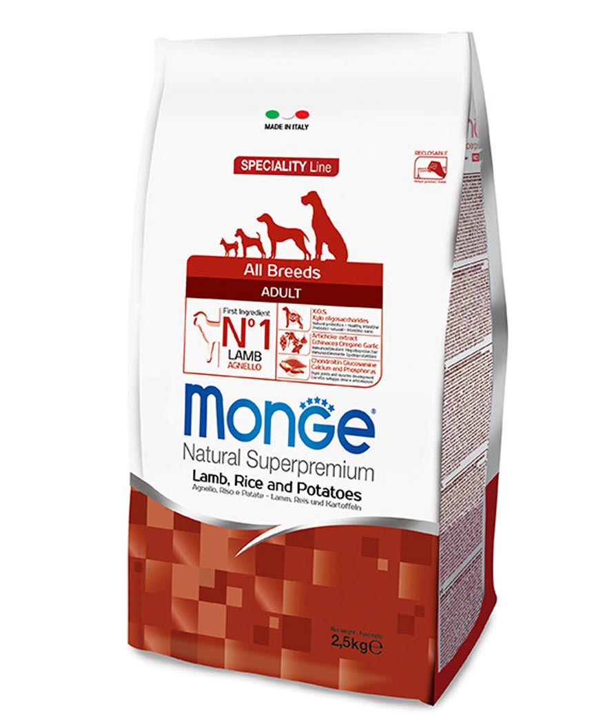 PROMOZIONE Monge All breed Adult agnello riso e patate per cani 12 kg