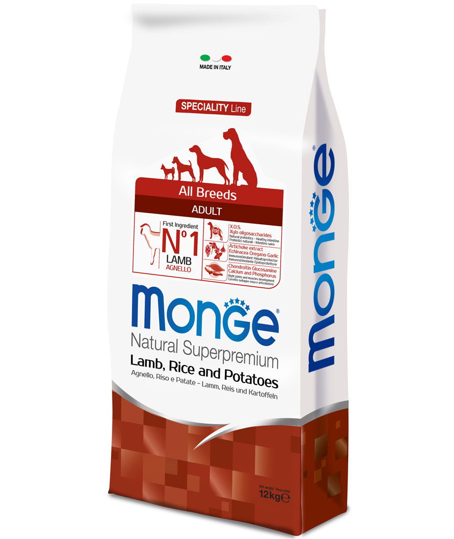 PROMOZIONE Monge All breed Adult agnello riso e patate per cani 12 kg - foto 1