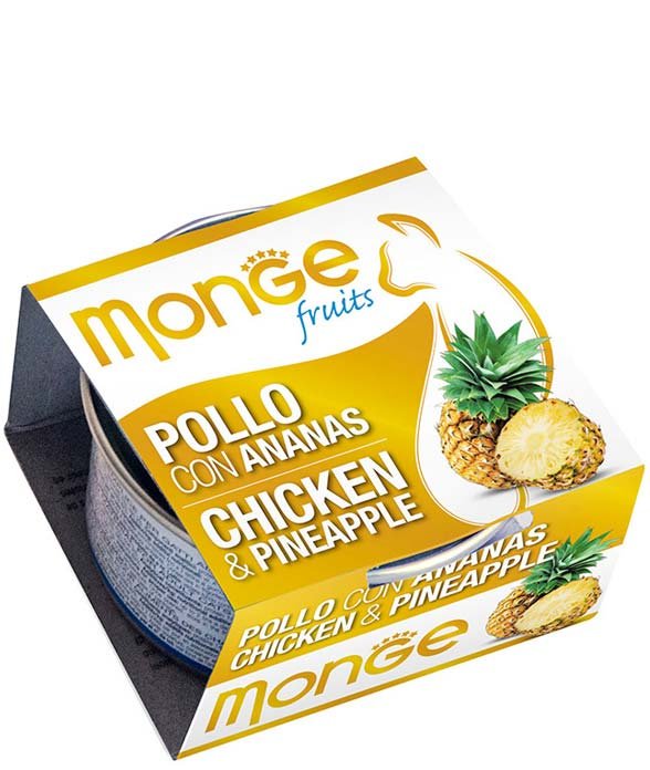 Monge Fruits Superpremium Pollo con Ananas 80 g per gatti