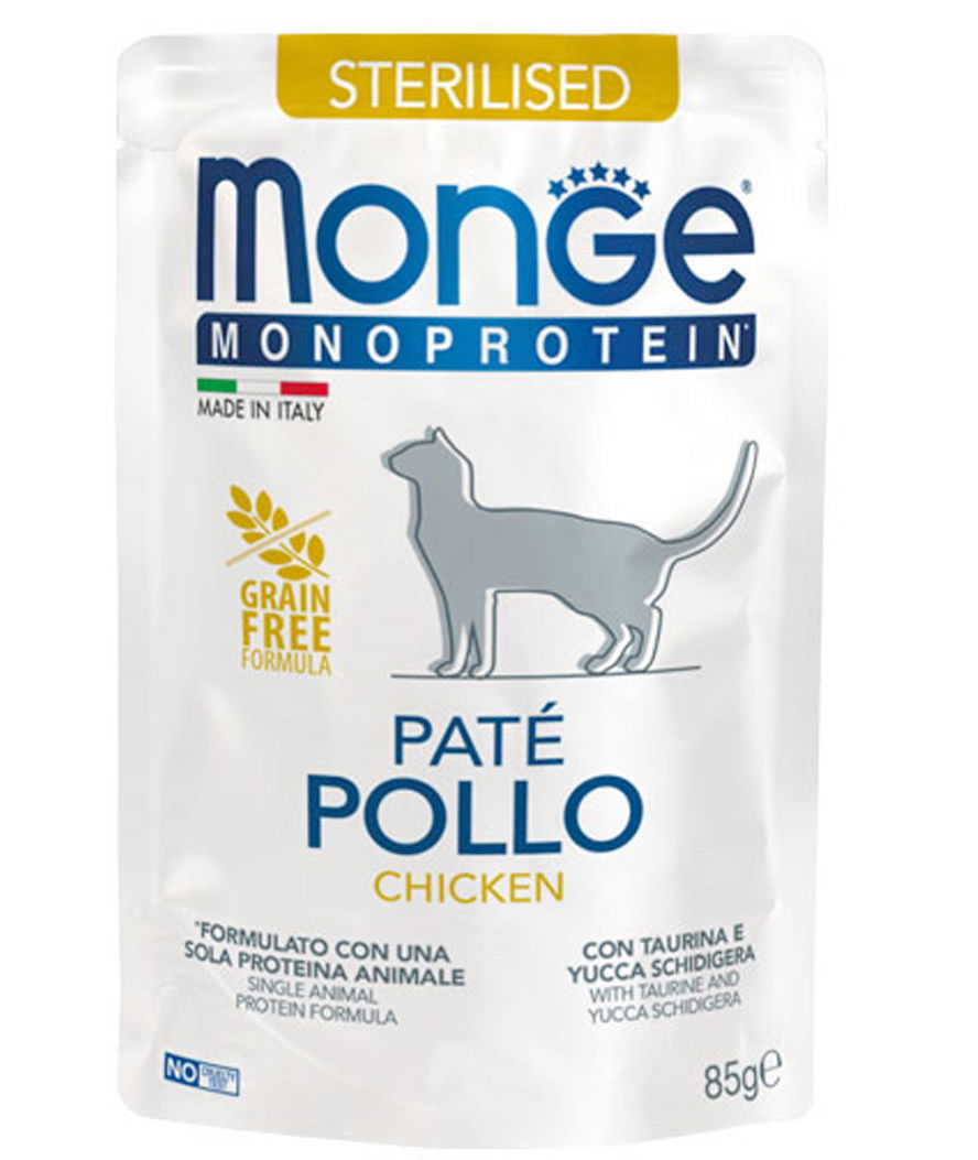 Monge Monoprotein Sterilised patè pollo 85 g