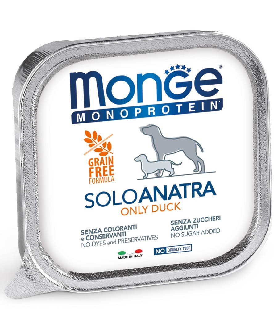 Monge Monoproteico Solo Anatra 150 g per cani