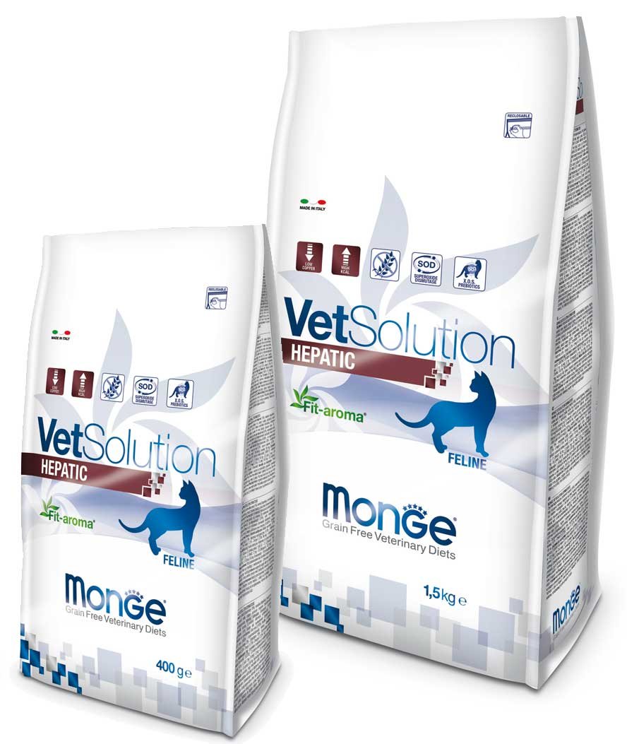 PROMOZIONE Monge Vetsolution Feline Hepatic 1,5kg per gatti