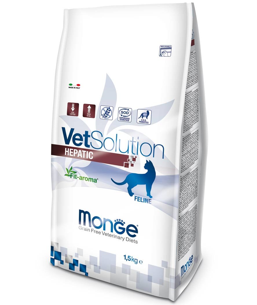 PROMOZIONE Monge Vetsolution Feline Hepatic 1,5kg per gatti - foto 2