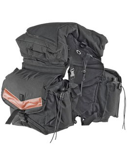 Bisaccia posteriore nylon tasca estraibile borraccie