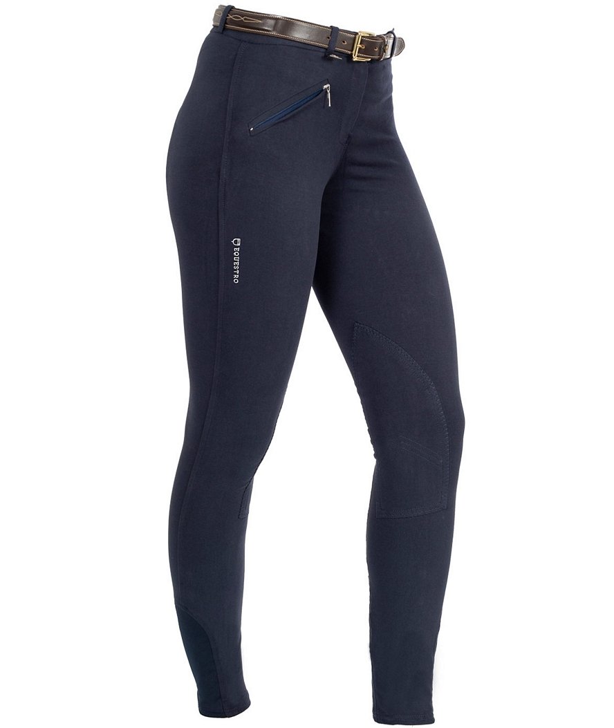 Pantalone da donna per equitazione SELENE aderente a vita bassa taglio anatomico in cotone leggero elasticizzato - foto 7