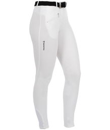 PROMOZIONE Pantaloni da equitazione donna modello Selene in cotone elasticizzato con grip BIANCO 36 IT