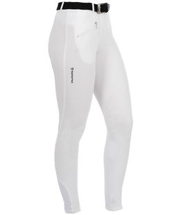 PROMOZIONE Pantaloni da equitazione donna modello Selene in cotone elasticizzato con grip BIANCO 36 IT