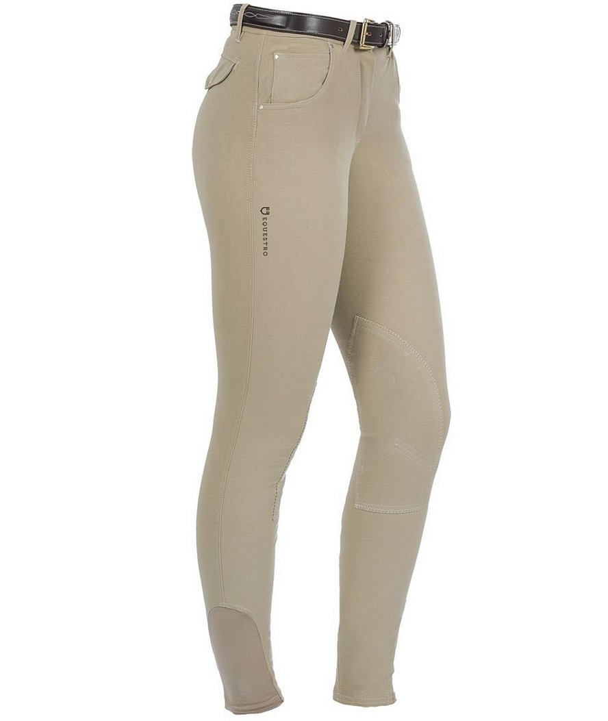PROMOZIONE Pantalone da donna per equitazione RACE in cotone elasticizzato taglio anatomico due tasche con zip BLU 38 - foto 16