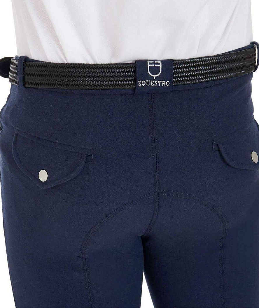 Pantaloni da uomo ZEFIRO aderenti anatomici con inserti in lycra sulle caviglie - foto 18