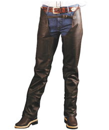 PROMOZIONE Chaps western in pelle invecchiata in pelle invecchiata effetto pull-up‚ chiusura laterale con zip L NERO