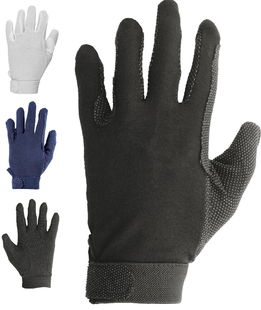 Guanti equitazione in cotone con puntini antiscivolo