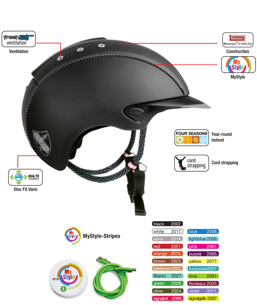 Cap equitazione modello MISTRALL omologato GV1, ottima ventilazione e protezione Perfetto per uso quotidiano - foto 5