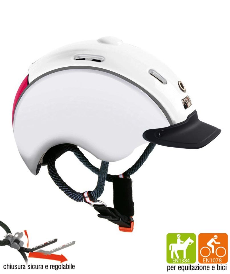 Cap equitazione bambini modello Nori omologato VG1 ottima ventilazione e regolabile con rotella posteriore ideale per equitazione e bici