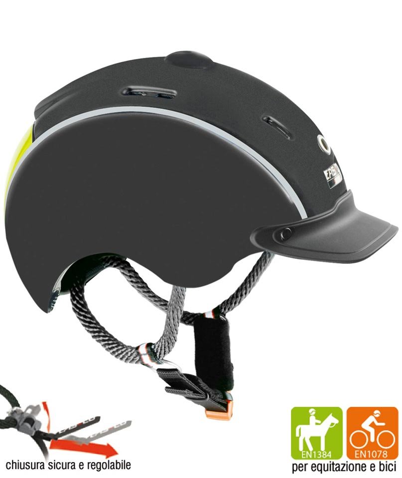 Cap equitazione bambini modello Nori omologato VG1 ottima ventilazione e regolabile con rotella posteriore ideale per equitazione e bici - foto 1