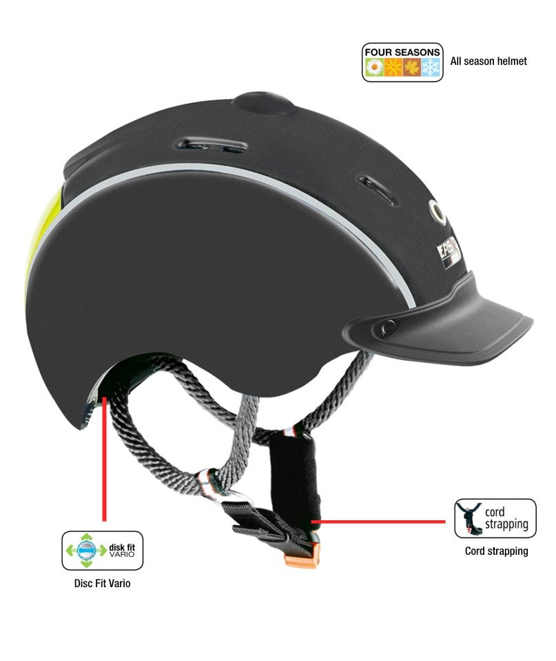 Cap equitazione bambini modello Nori omologato VG1 ottima ventilazione e regolabile con rotella posteriore ideale per equitazione e bici - foto 2