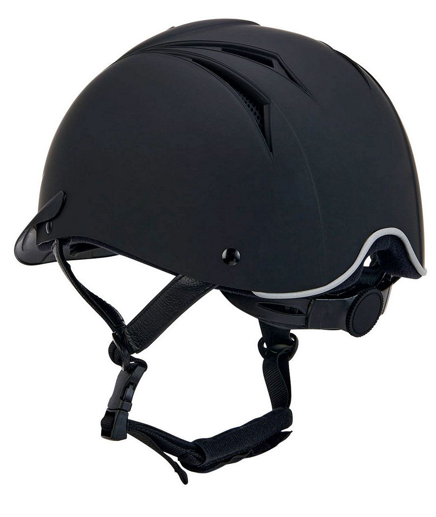 PROMOZIONE Casco da equitazione Maverick nero Omologato VG1 ventilato con rotella di regolazione S-M NERO - foto 1