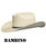 Cappello western bimbo in paglia rigida modello Texas