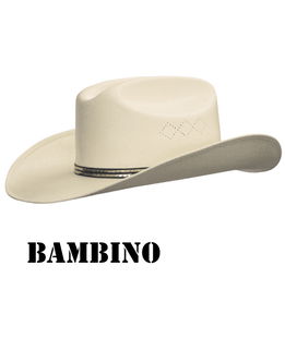 Cappello western bimbo paglia rigida