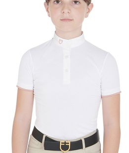 Polo Equestro bambina bottoni frontali