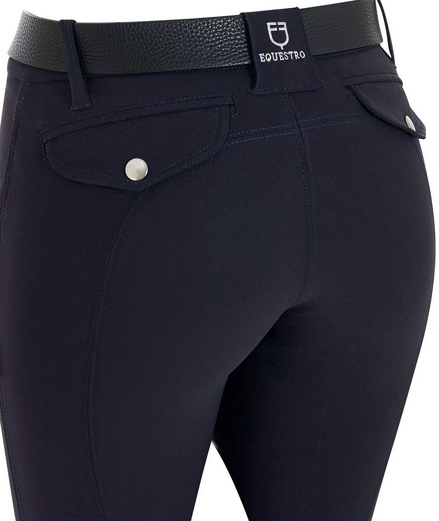 Pantalone da donna modello Olimpia con taglio anatomico inserti in lycra e grip sulle ginocchia - foto 9