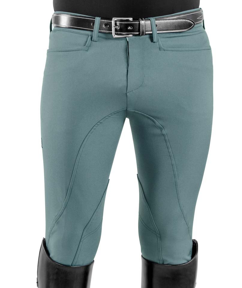 Pantalone da uomo modello TUSCANY per equitazione in tessuto traspirante aderente con taglio anatomico due tasche e inserti in lycra sulla caviglia