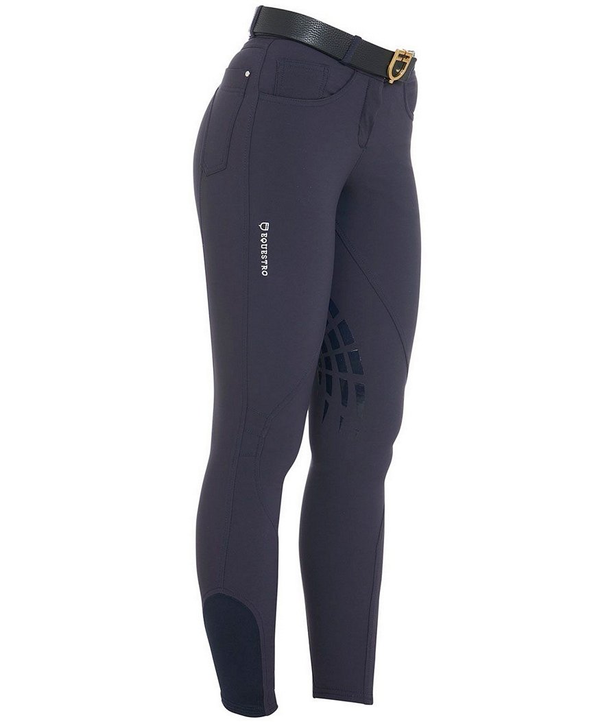 Pantaloni da equitazione donna Clio elasticizzati e anatomici con grip sulle ginocchia - foto 10