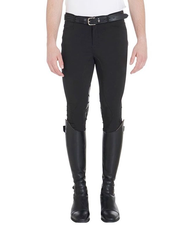 Pantaloni da equitazione per uomo modello Nestor in tessuto tecnico con grip - foto 23