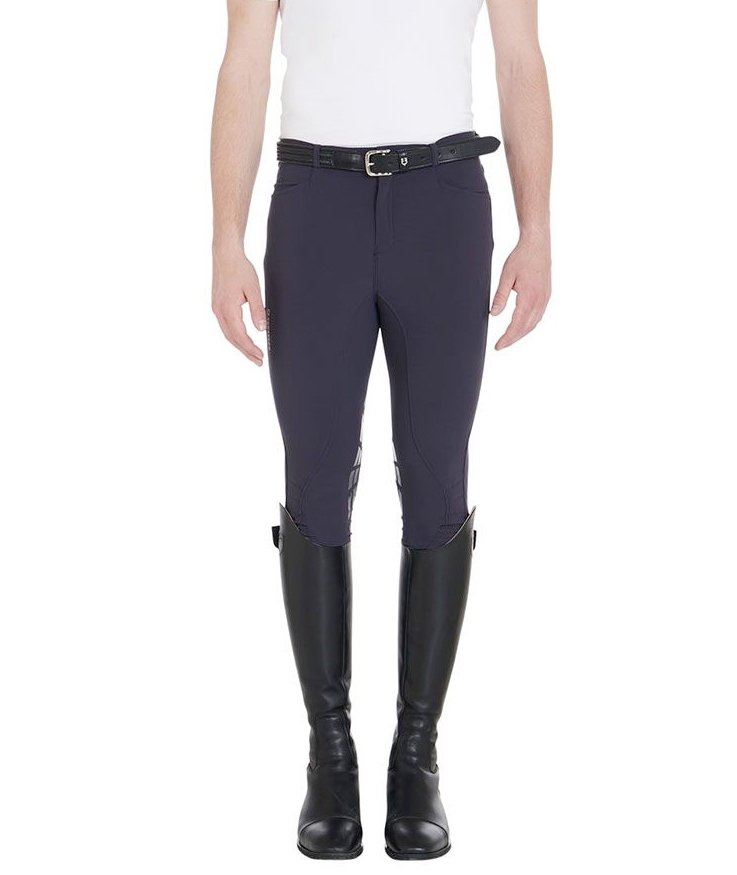 Pantaloni da equitazione per uomo modello Nestor in tessuto tecnico con grip - foto 8
