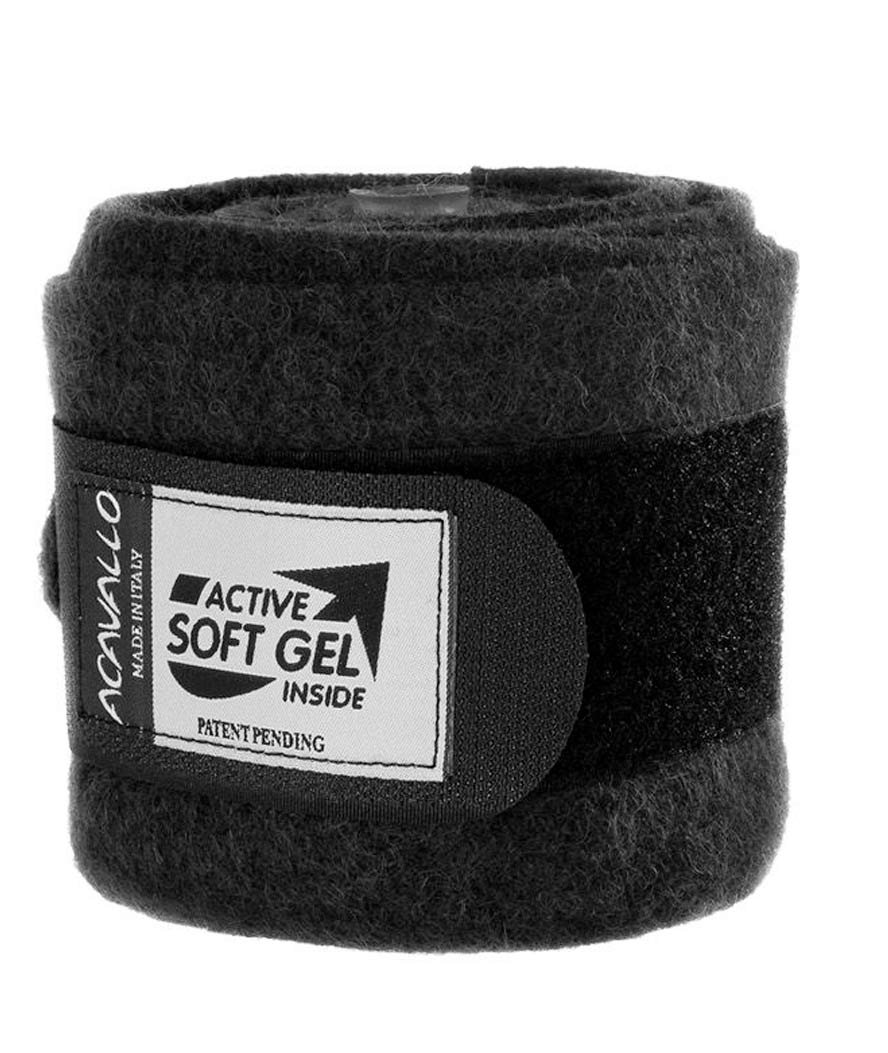 Coppia di fasce da riposo in lana con inserto separato in gel - foto 2