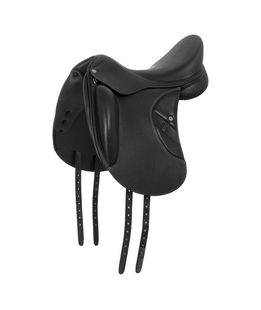 Sella da dressage in pelle modello Heidy professional con arcione in carbonio