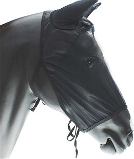 Maschera antimosche cavallo nylon leggero copri orecchie