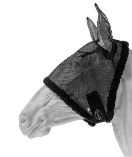 Maschera antimosche cavallo nylon copriorecchie