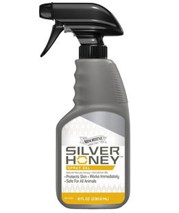 Gel Spray Silver Honey Absorbine ammorbidisce e rimuove la pelle incrostata per ferite lievi 236,6 ml