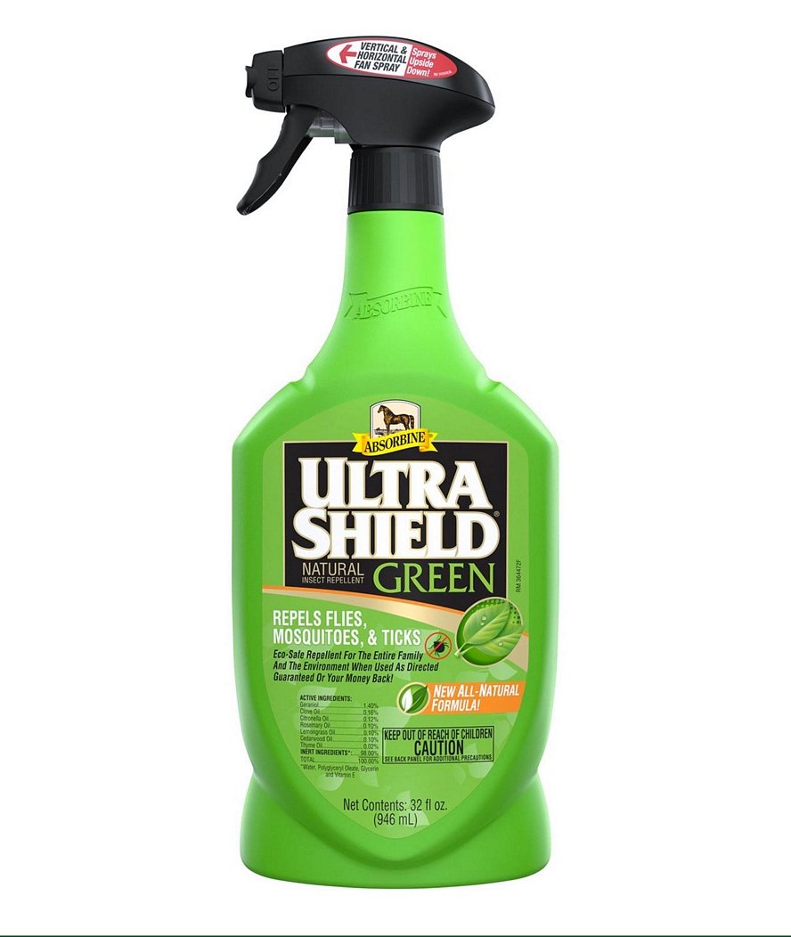 Absorbine Ultra Shield Green natural spray scudo contro le mosche 946 ml